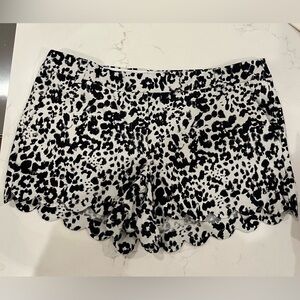 J.Crew Snow Leopard Print Shorts Size 14